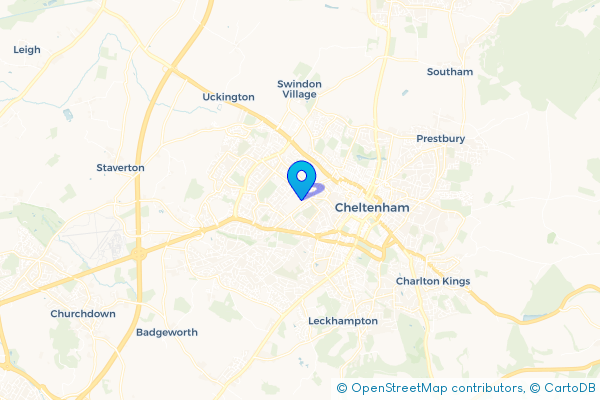 Coach Hire route map for Alstone, Gloucestershire