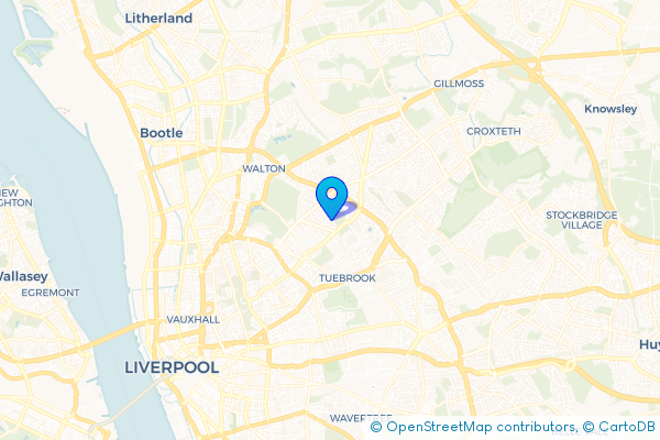 Coach Hire route map for Anfield, Merseyside