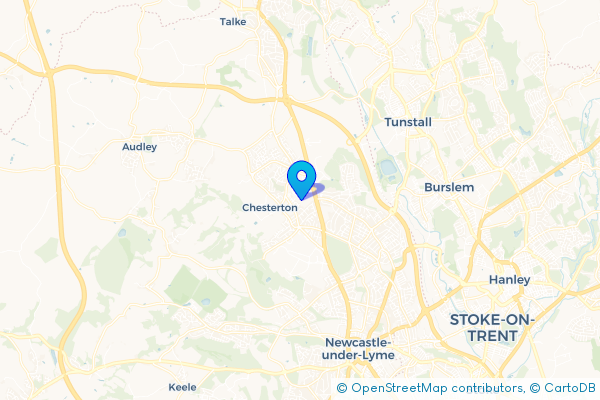 Coach Hire route map for Beasley, Staffordshire