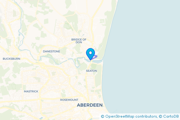 Coach Hire route map for Bridge of Don, Aberdeen City