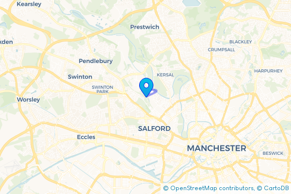 Coach Hire route map for Brindle Heath, Greater Manchester