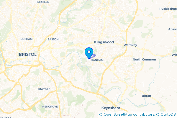 Coach Hire route map for Conham, Gloucestershire