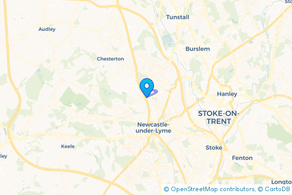 Coach Hire route map for Cross Heath, Staffordshire