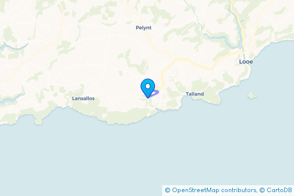 Coach Hire route map for Crumplehorn, Cornwall
