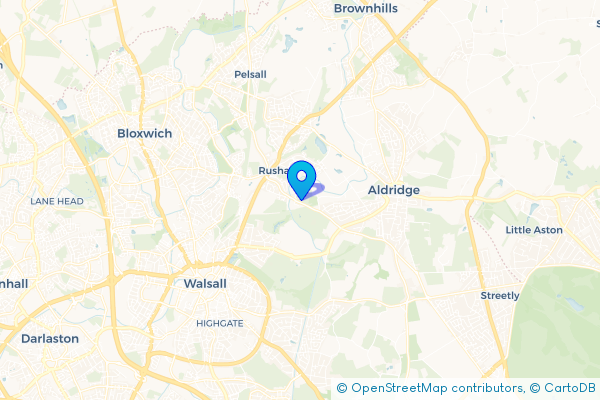 Coach Hire route map for Daw End, West Midlands