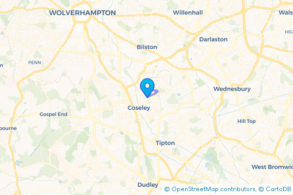 Coach Hire route map for Deepfields, West Midlands