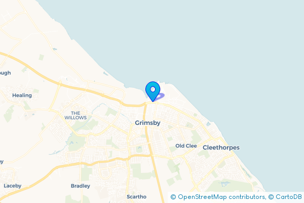 Coach Hire route map for East Marsh, Lincolnshire