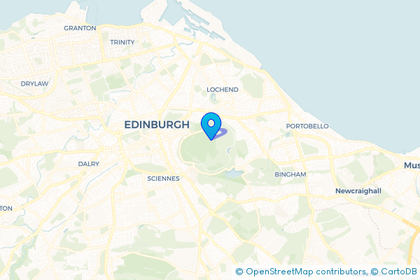 Coach Hire route map for Edinburgh, City of Edinburgh