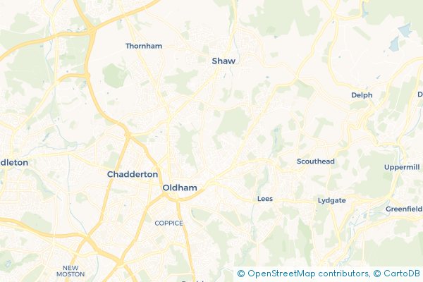 Coach Hire route map for Acre, Greater Manchester