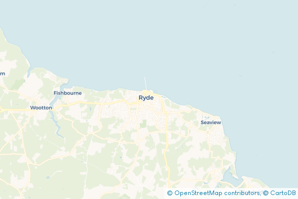 Coach Hire route map for Ryde, Isle of Wight