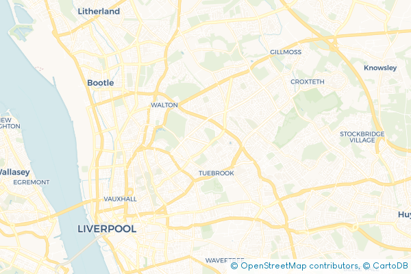 Coach Hire route map for Anfield, Merseyside