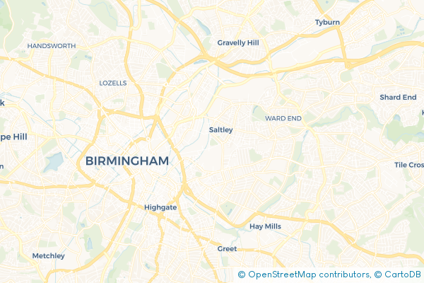 Coach Hire route map for West Midlands