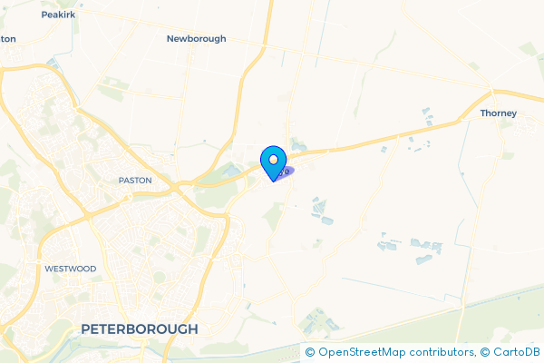 Coach Hire route map for Eye, Cambridgeshire