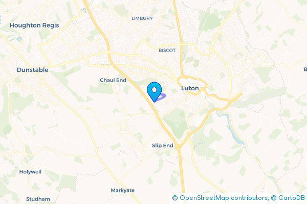 Coach Hire route map for Farley Hill, Bedfordshire