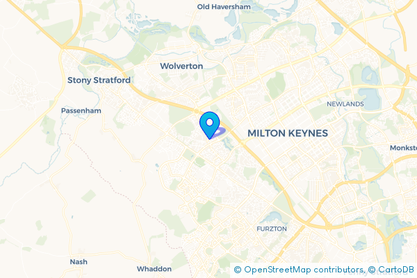 Coach Hire route map for Great Holm, Buckinghamshire
