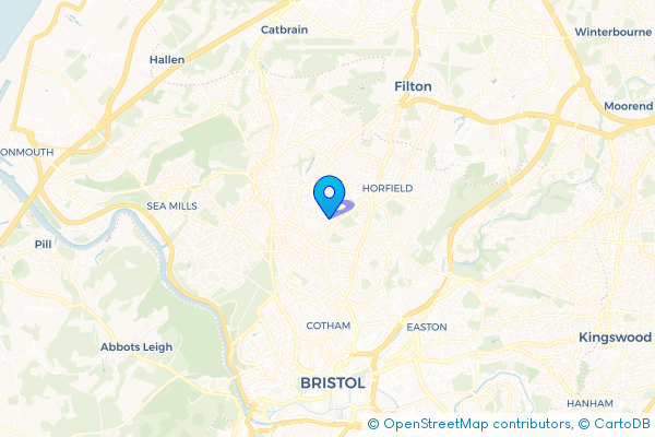 Coach Hire route map for Henleaze, Bristol