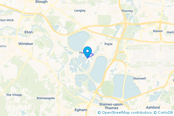 Coach Hire route map for Horton, Berkshire