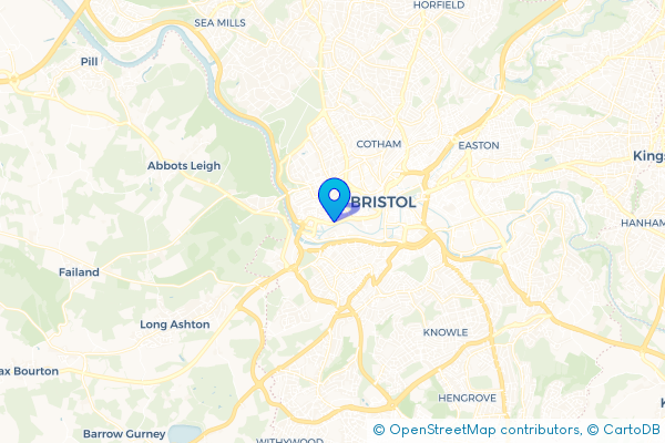 Coach Hire route map for Hotwells, Bristol