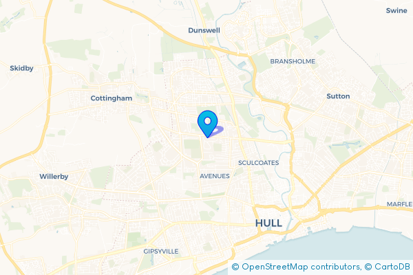 Coach Hire route map for Inglemire, East Riding of Yorkshire