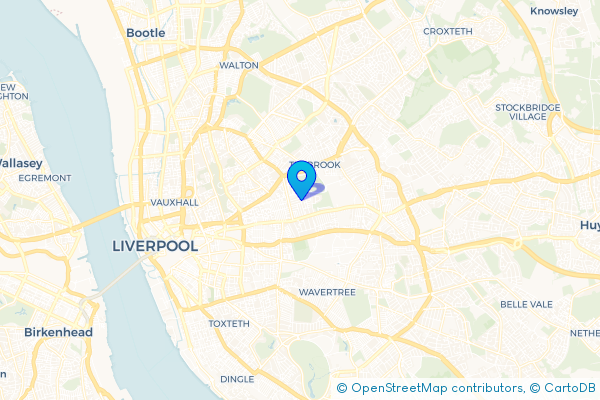 Coach Hire route map for Liverpool, Merseyside