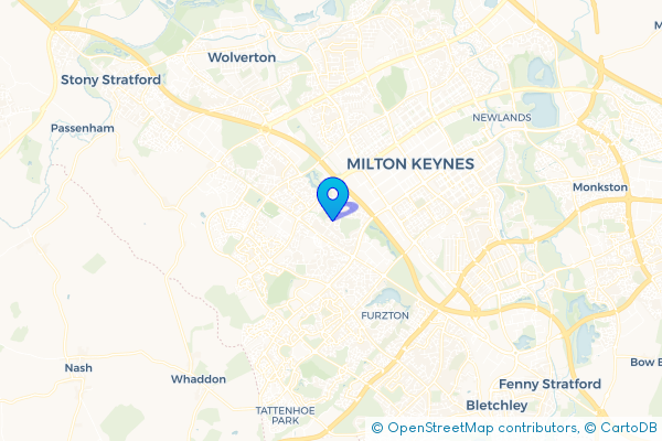 Coach Hire route map for Loughton, Buckinghamshire