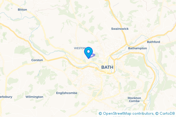 Coach Hire route map for Lower Weston, Somerset