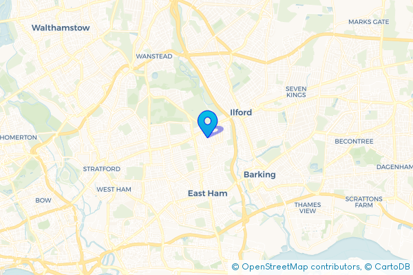 Coach Hire route map for Manor Park, Greater London