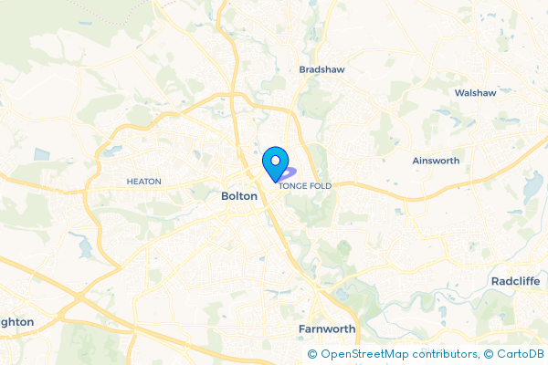 Coach Hire route map for Mill Hill, Greater Manchester