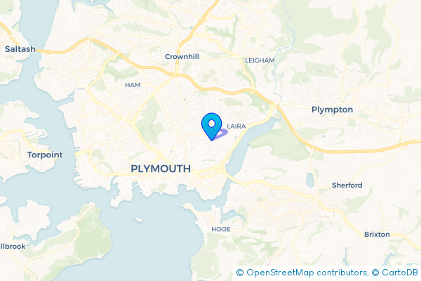 Coach Hire route map for Mount Gould, Devon