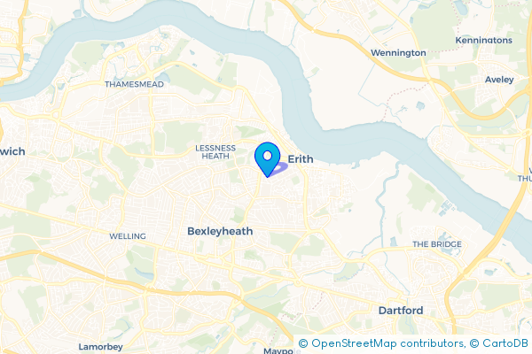 Coach Hire route map for Northumberland Heath, Greater London