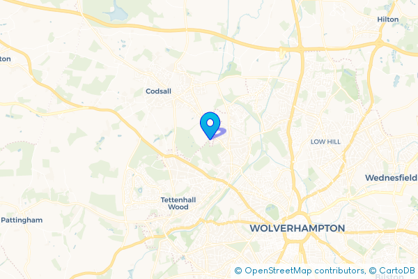 Coach Hire route map for Palmers Cross, West Midlands