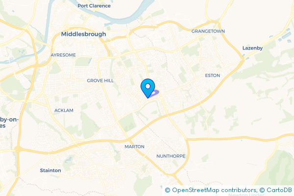 Coach Hire route map for Park End, North Yorkshire