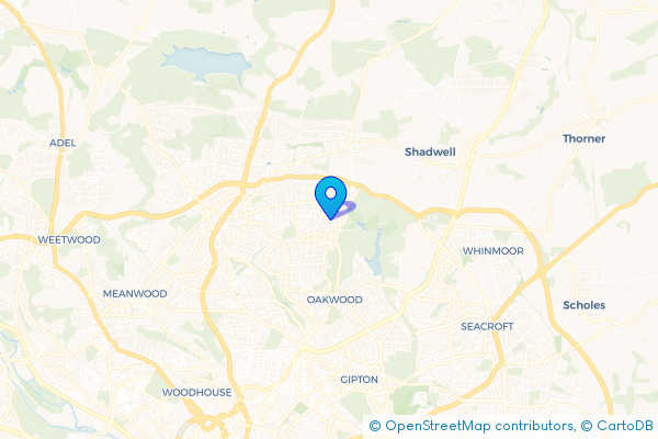 Coach Hire route map for Park Villas, West Yorkshire