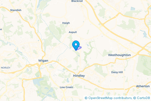 Coach Hire route map for Pennington Green, Greater Manchester