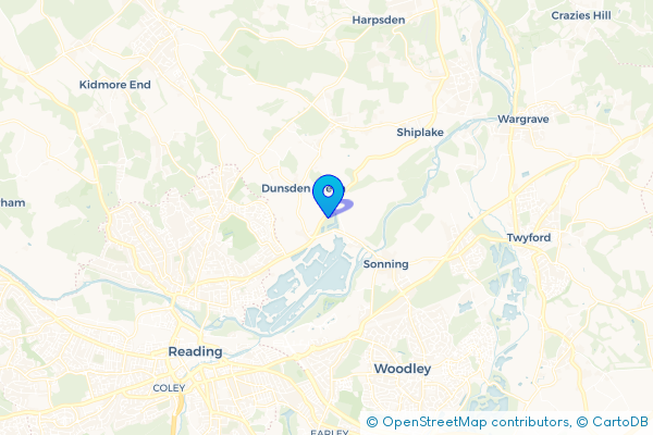 Coach Hire route map for Play Hatch, Oxfordshire