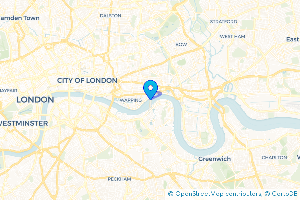 Coach Hire route map for Ratcliff, Greater London