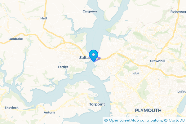 Coach Hire route map for Riverside, Devon
