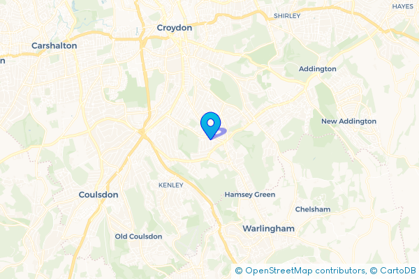 Coach Hire route map for Sanderstead, Greater London