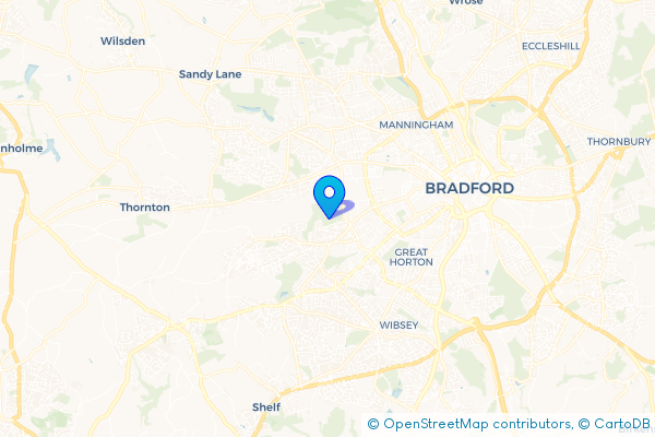 Coach Hire route map for Scholemoor, West Yorkshire