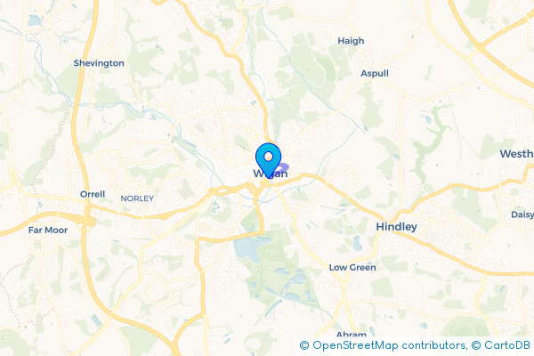 Coach Hire route map for Scholes, Greater Manchester