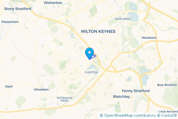 Coach Hire route map for Shenley Lodge, Buckinghamshire