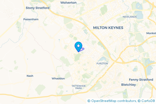 Coach Hire route map for Shenley Wood, Buckinghamshire