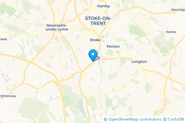 Coach Hire route map for Sideway, Staffordshire