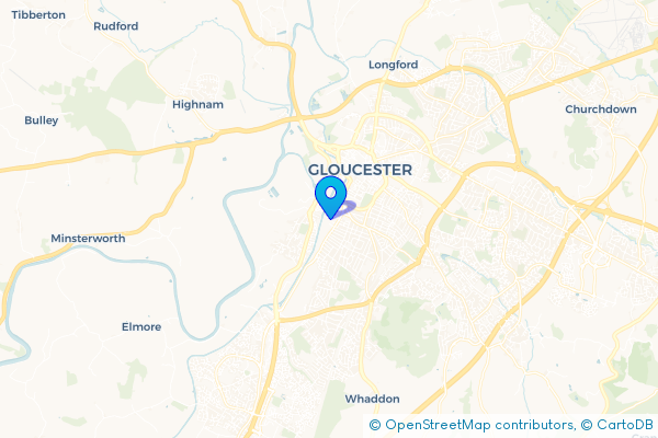 Coach Hire route map for St Paul's, Gloucestershire