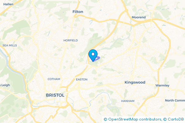 Coach Hire route map for Stapleton, Bristol