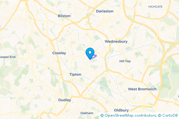 Coach Hire route map for Summer Hill, West Midlands