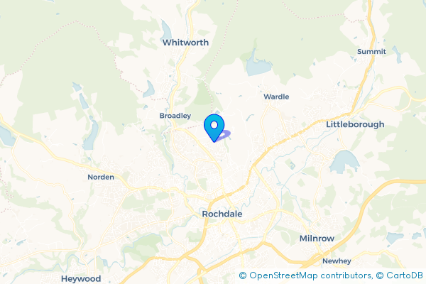 Coach Hire route map for Syke, Greater Manchester