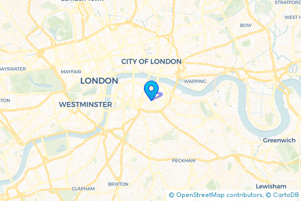 Coach Hire route map for The Borough, Greater London