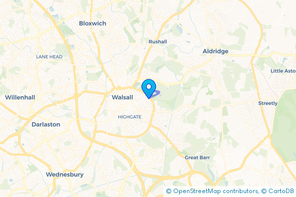 Coach Hire route map for The Chuckery, West Midlands