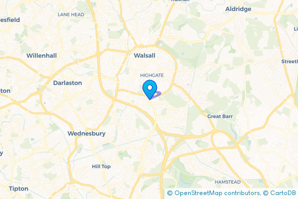 Coach Hire route map for The Delves, West Midlands
